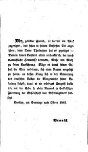 Cover of: Uebersicht des Entwicklungsganges der Philosophie in der alten und mittleren ... by Christlieb Julius Braniss