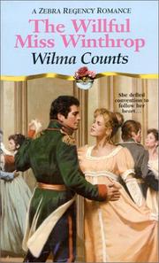 Cover of: The Willful Miss Winthrop by Wilma Counts