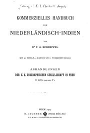 Cover of: Kommerzielles Handbuch von Niederländisch-indien by 