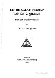 Cover of: Uit de nalatenschap