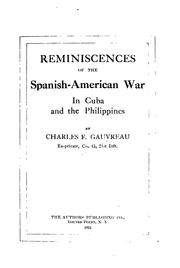 Cover of: Reminiscences of the Spanish-American War in Cuba and the Philippines | 