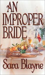 Cover of: An improper bride by Sara Blayne