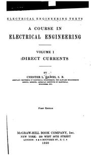Cover of: A Course in Electrical Engineering ...