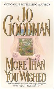 Cover of: More than you wished by Jo Goodman