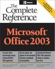 Cover of: Microsoft Office 2003: the complete reference