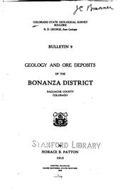 Cover of: Bulletin - Colorado Geological Survey
