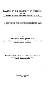 A History of the Northern Securities Case