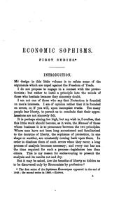 Cover of: Economic sophisms, tr. by P.J. Stirling by 