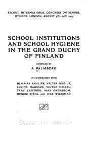 School institutions and school hygiene in the Grand Duchy of Finland