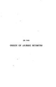 Cover of: On the Origin of Anaemic Murmurs by 
