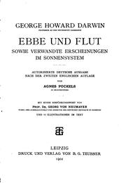 Cover of: Ebbe und Flut sowei Verwandte Erscheinungen im Sonnensystem