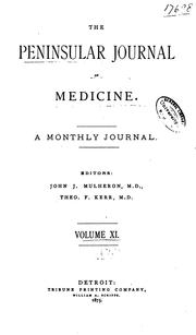 Cover of: The Peninsular Journal of Medicine by 