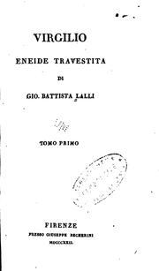 Cover of: Virgilio Eneide travestita di Gio: Battista Lalli ...