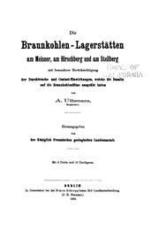 Cover of: Die Braunkohlen-lagerstätten am Meisner: Am Hirschberg und am Stellberg, mit ... by 