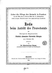 Ueber die Pflege der Botanik in Franken: Von der Mitte des 16. Bis zur Mitte des 19 ...