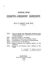 Cover of: Papers upon genito-urinary surgery by 