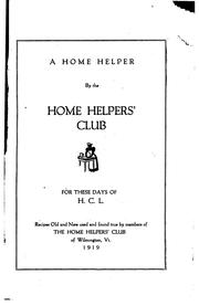A Home Helper by Home Helpers' Club
