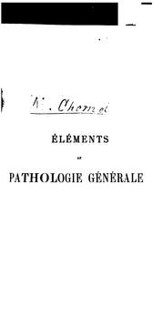 Cover of: Éléments de pathologie générale