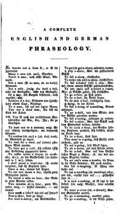 A complete English and German phraseology by Johann Gottfried Flügel