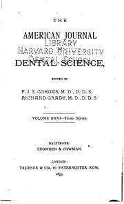 Cover of: American Journal of Dental Science