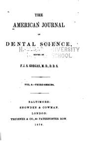 Cover of: American Journal of Dental Science