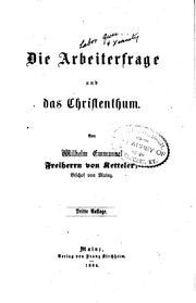 Cover of: Die Arbeiterfrage und das Christenthum