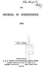 Cover of: The Journal of Jurisprudence