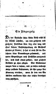 Ruekerinnerungen von einer Reise durch einen Theil von Teutschland, Preussen ... by Johann Heinrich Liebeskind