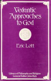 Cover of: Vedantic approaches to God