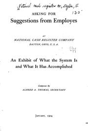 Cover of: Asking for Suggestions from Employes at National Cash Register Company, Dayton, Ohio, U. S. A ...