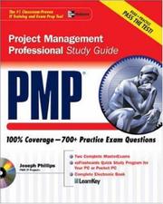 Cover of: PMP Project Management Professional Study Guide (Certification Press) by Joseph Phillips