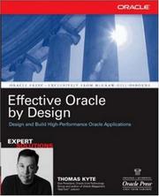 Cover of: Effective Oracle by design by Thomas Kyte