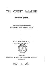Cover of: the county palatine | 