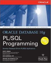 Cover of: Oracle Database 10g PL/SQL Programming