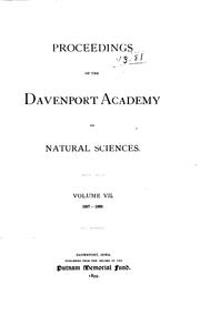 Proceedings of the Davenport Academy of Sciences by Davenport Academy of Sciences