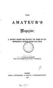 The amateur's magazine by No name