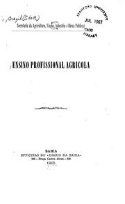 Cover of: Ensino profissional agrícola