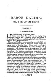 Baboe Dalima: or, The Opium Fiend by T.H Perelaer