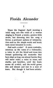 Cover of: Florida Alexander, a Kentucky Girl by 