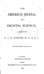 Cover of: American Journal of Dental Science by 