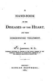 Cover of A Hand-book of the Diseases of the Heart, and Their Homoeopathic Treatment
