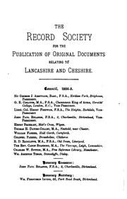 Cover of: A Calendar of the Lancashire Assize Rolls Preserved in the Public Record ... | 