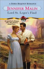 Cover of: Lord St. Leger's Find by Jennifer Malin