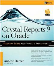 Cover of: Crystal Reports 9 on Oracle by Annette Harper