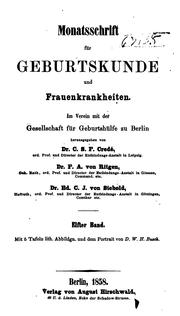 Cover of: Monatsschrift für Geburtskunde und Frauenkrankheiten by 