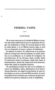 Cover of: Algunas consideraciones sobre las causas que motivan la gran mortalidad de la primera infancia y ...