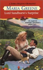Cover of: Lord Sandhurst's Surprise by Maria Greene