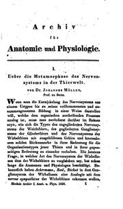 Cover of: Archiv für Anatomie und Physiologie