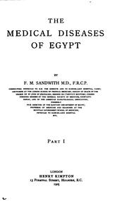 Cover of: The Medical Diseases of Egypt