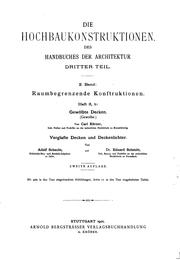Cover of: Raumbegrenzende Konstruktionen by 